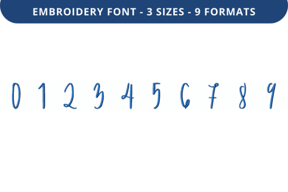 Alphonsine Font 0 to 9: A Versatile Embroidery Choice