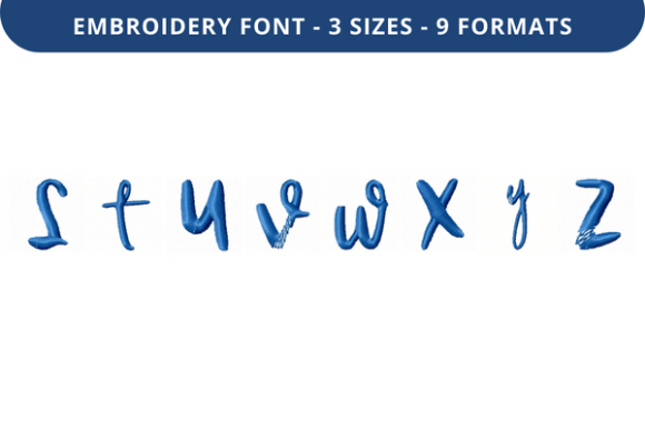 Alphonsine Font S to Z: A Premium Embroidery Choice