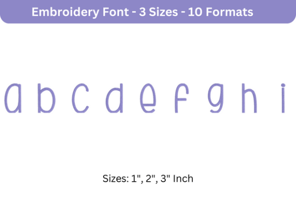 Beautiful Font Lowercase a to I for Custom Creations