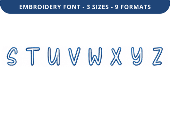 Bright Young Owl Font S to Z: A Versatile Embroidery Choice