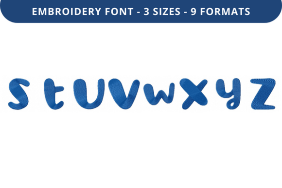 Caramallows Font S to Z: A Premium Embroidery Choice