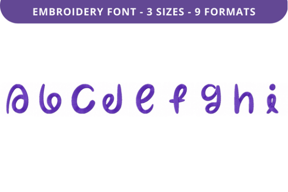 Cautiously Cuddly Font: A to I Embroidery Review