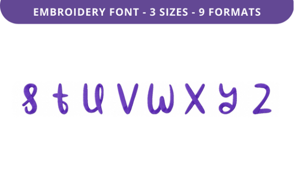 Cautiously Cuddly Font S to Z: A Holiday Embroidery Gem