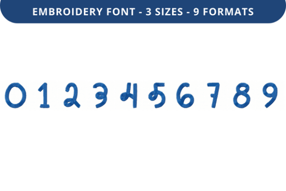 Charming Wee Apple Trees Font 0 to 9