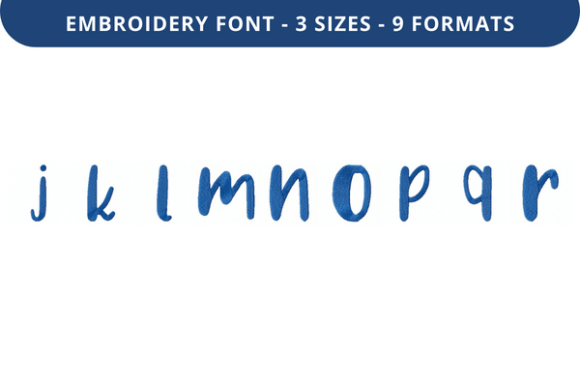 Choco Ganache Font J to R: A Sweet Embroidery Delight