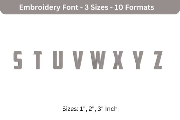 Major American Font S to Z: A Versatile Embroidery Choice