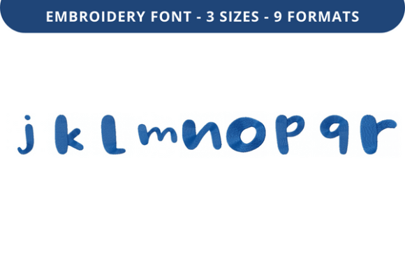 Review: Caramallows Font J to R for Holiday Embroidery