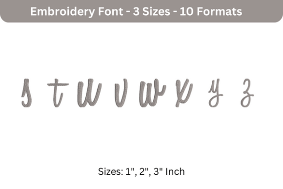 Review of Sweet Bee Font Lowercase S to Z