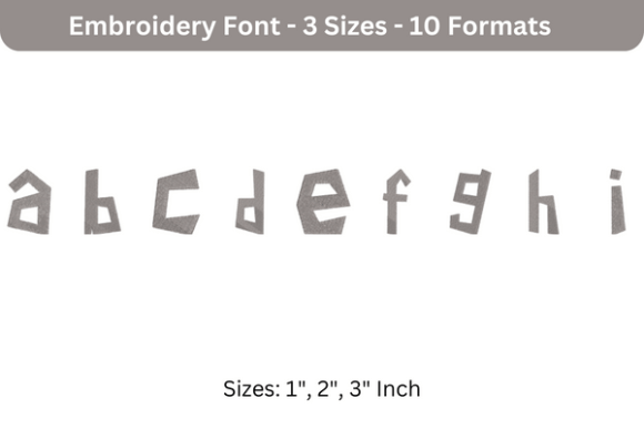 Review: Paper Cuts Font Lower Case a to I
