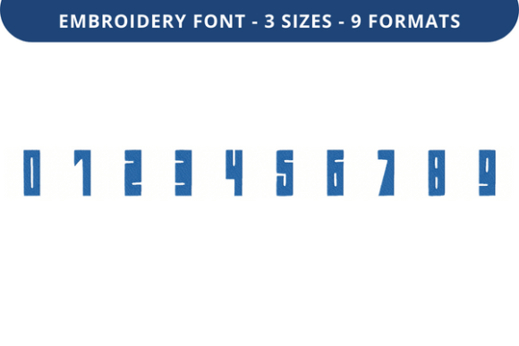 Rogue Fleet Font 0 to 9: A Versatile Embroidery Choice