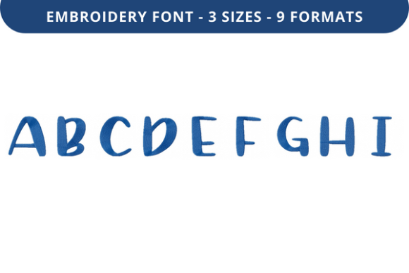 Tropic Berry Font a to I: A Fresh Embroidery Choice