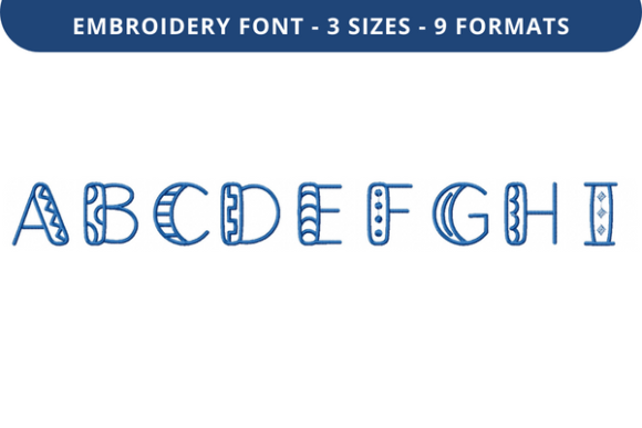 Wrapping Paper Font a to I for Business